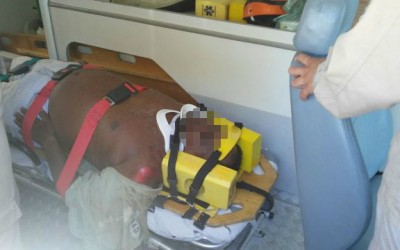 Motociclista fica ferido após colidir com traseira de caminhão no bairro Jupiá 