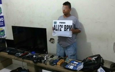 Casal é preso pela Polícia Militar com produtos furtados