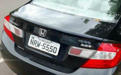 Honda Civic tomado em assalto na cidade de Castilho é encontrado em Três Lagoas 