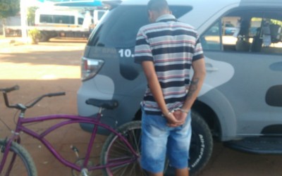 Bicicleta furtada é recuperada e autor preso por receptação