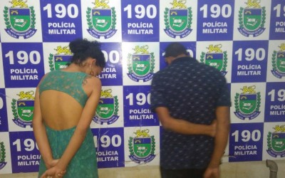 Casal acusado de traficar drogas é preso pela Força Tática