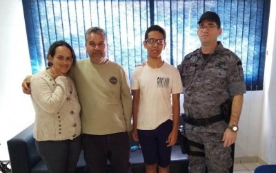 PM encontra adolescente desaparecido após receber informações através do 190