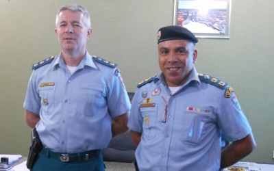 2º BPM recebe a visita do Comandante do 13º BPM de Paranaíba