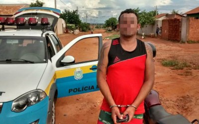 Polícia Militar cumpre mandado de prisão no bairro Jardim das Violetas