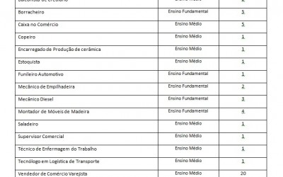 Estão disponíveis 150 vagas de emprego nesta terça-feira em Três Lagoas
