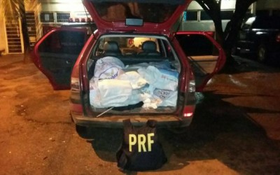 PRF realiza acompanhamento tático de veículo suspeito por mais de 90 km e intercepta carregamento de 173 kg de droga