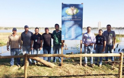 Placas de informação são instaladas no Jardim de Plantas Aquáticas