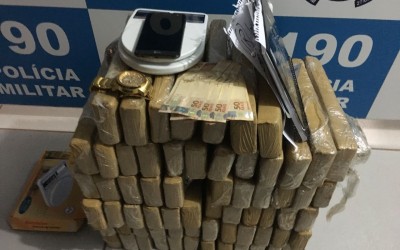 Força Tática apreende 62 kg de drogas no Residencial Orestinho