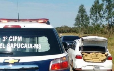  Droga apreendida na MS-289 seria entregue em Três Lagoas