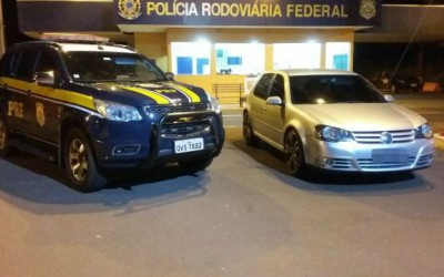 PRF recupera em Três Lagoas automóvel furtado e clonado no interior de São Paulo