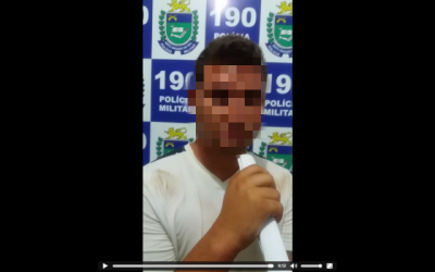 Três-lagoense que xingou policiais é detido e pede desculpas em gravação