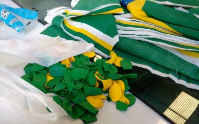 Manifestantes se preparam para encontro na BR- 262