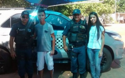 Polícia Militar abre as portas para casal de adolescentes e realiza sonho da dupla
