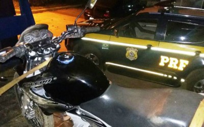 Moto de mecânico furtada no domingo no Novo Oeste é recuperada pela PRF 