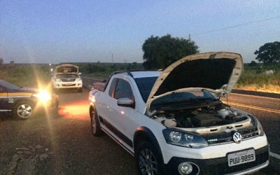 Hilux e Saveiro são apreendidas pela PRF na BR-262 