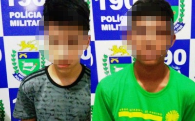 Menores que furtavam “fumo de corda” em supermercado foram apreendidos pela Rádio Patrulha 