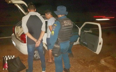 Patrulha Rural apreende grande quantidade de maconha em fundo falso de carro