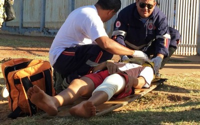 Acidente no Jardim Oiti deixa duas pessoas feridas na manhã desta 6º feira 