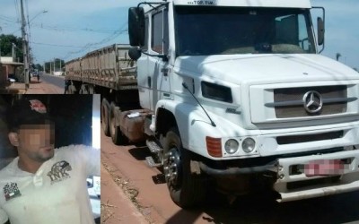 Após acidente, carreteiro é preso em flagrante por dirigir embriagado 