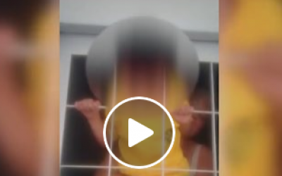 Criança de 3 anos fica presa em grade de casa no Vila Haro