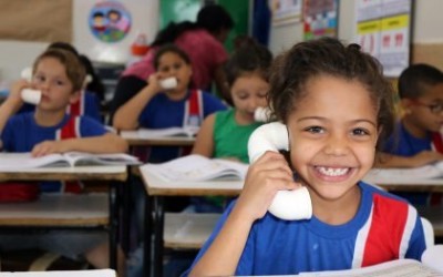 “Susurrofone” é utilizado por alunos da Escola Municipal Olyntho Mancini