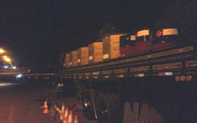 Caminhoneiro é preso pela PRF  por transportar carga irregular de inflamável 