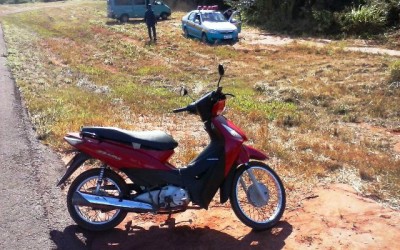 Honda Biz furtada em Três Lagos é encontrada em Brasilândia