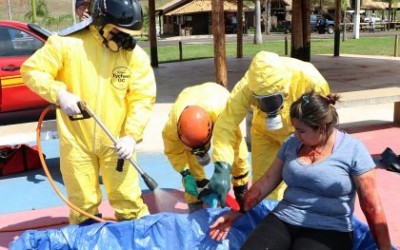 Equipes de atendimento em acidentes de emergências participam de simulado em Três Lagoas