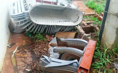Transformador de energia é desmontado e tem peças furtadas na nova UNEI de Três Lagoas 