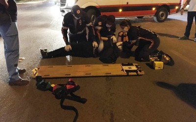 Acidente no cruzamento de avenidas em Três Lagoas deixa ciclista ferido