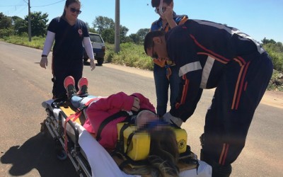 Carro da prefeitura se envolve em acidente com aluna de escola particular 