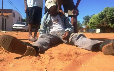 Após queda, SAMU resgata ciclista no bairro Vila Nova 