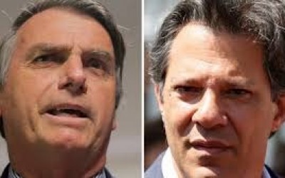 Nova pesquisa aponta para 2º turno entre Jair Bolsonaro e Haddad
