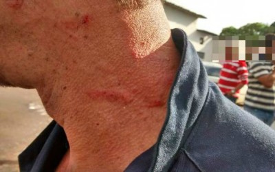 Mulher vai procurar marido em seu trabalho e casal troca tapas em via pública 