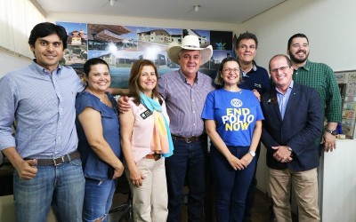 Governador do Rotary Club visita prefeito Angelo Guerreiro