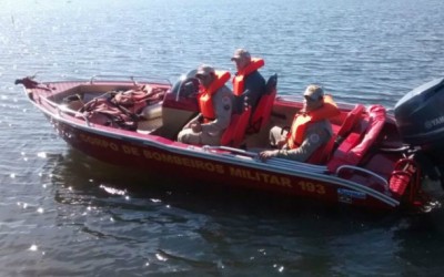 Bombeiros continuam buscas a pescador que desapareceu no Rio Sucuriú 