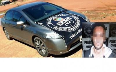 “Chita” é preso com Honda Civic roubado em Goiânia 
