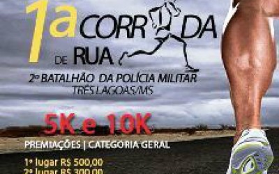 Inscrições para a 1º Corrida de Rua encerram nesta sexta-feira