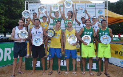 Aline, Fiama, Marcio Jr. e Maurício vencem Estadual de Vôlei de Praia