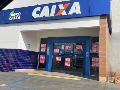 Portas fechadas: Duas agências da Caixa em Três Lagoas seguem sem atendimento e greve continua sem previsão de término