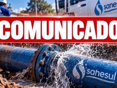 Vazamento em adutora deixa vários bairros sem água em Três Lagoas; normalização é prevista somente para o fim da noite