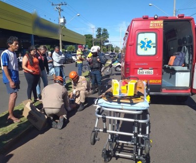 Homem é atropelado na Av. Cloadoaldo Garcia