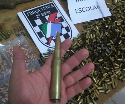 Briga em frente a tabacaria: PM apreende mais de mil projéteis de arma de fogo 