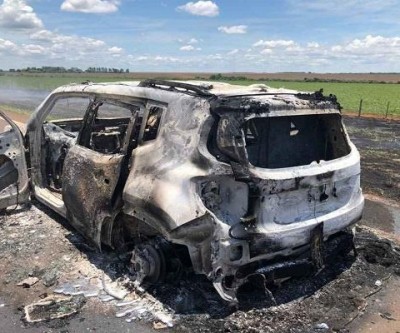 Fracasso: bandidos tentaram explodir carro-forte em MS, mas fugiram de mãos abanando