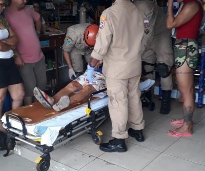 Idoso fica ferido em acidente na Rua Egídio Thomé, em Três Lagoas 
