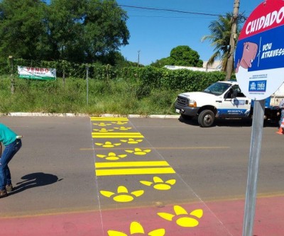 Capi-faixas são implantadas para travessias de capivaras na orla da Lagoa Maior 