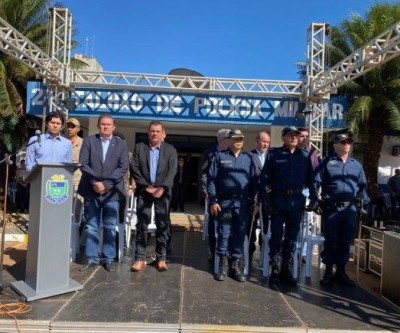 Deputado Eduardo Rocha prestigiou troca de comando da Polícia Militar de Três Lagoas