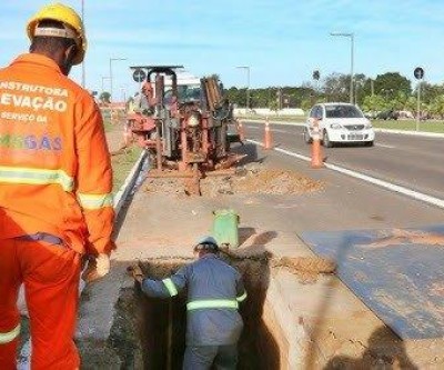 Obras de ampliação da rede de gás natural em Três Lagoas deve gerar alguns transtornos