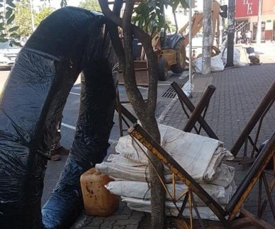 Comerciantes reclamam de queda nas vendas devido obras da MS Gás em pleno 5º dia útil
