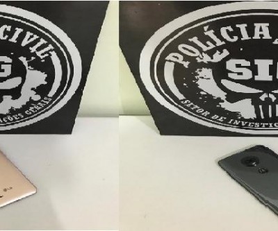 Celulares furtados estavam no Novo Oeste e bairro São Jorge 
